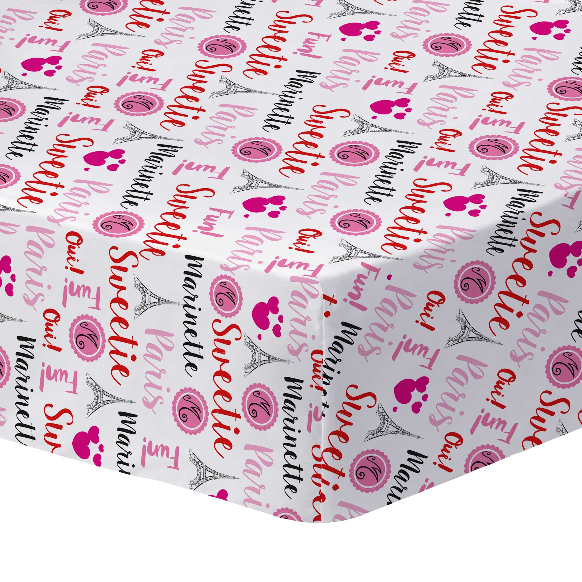 Drap-housse imprimé 100% coton, Ladybug HÉROÏNE, MIRACULOUS