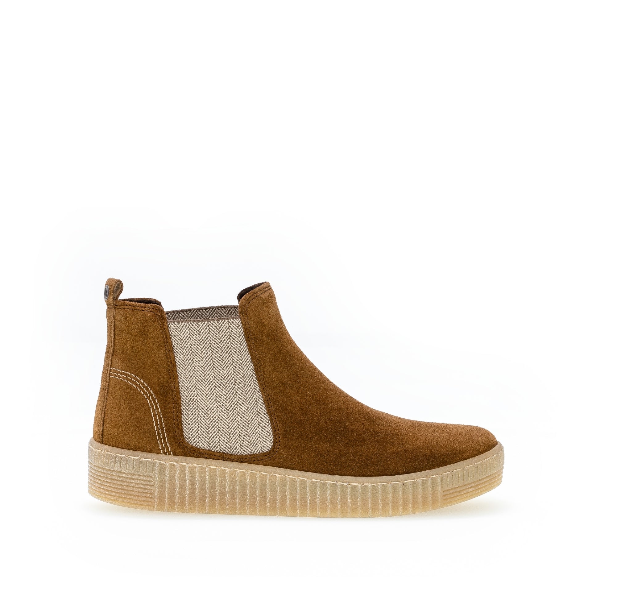 Bottines en daim à talon plat, GABOR