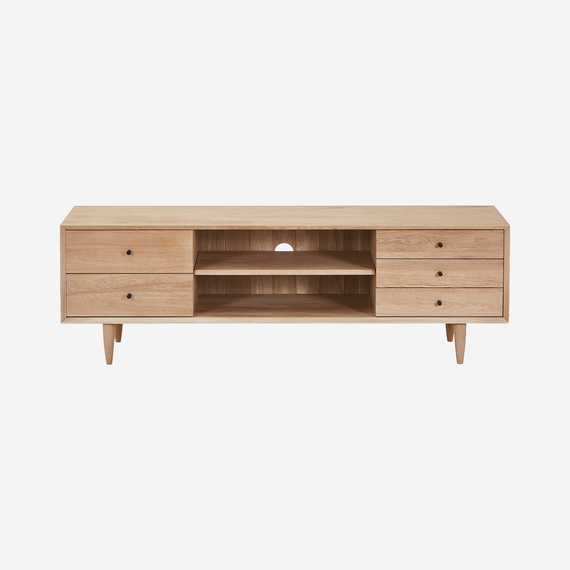 Banc TV chêne, bois EUGENIE, HABITAT