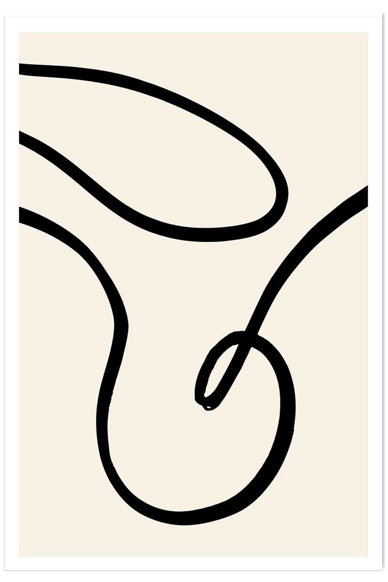 Affiche line art bold I, HEXOA