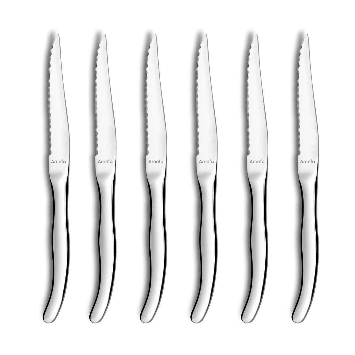 Coffret 6 couteaux steak - VIRGULE, AMEFA