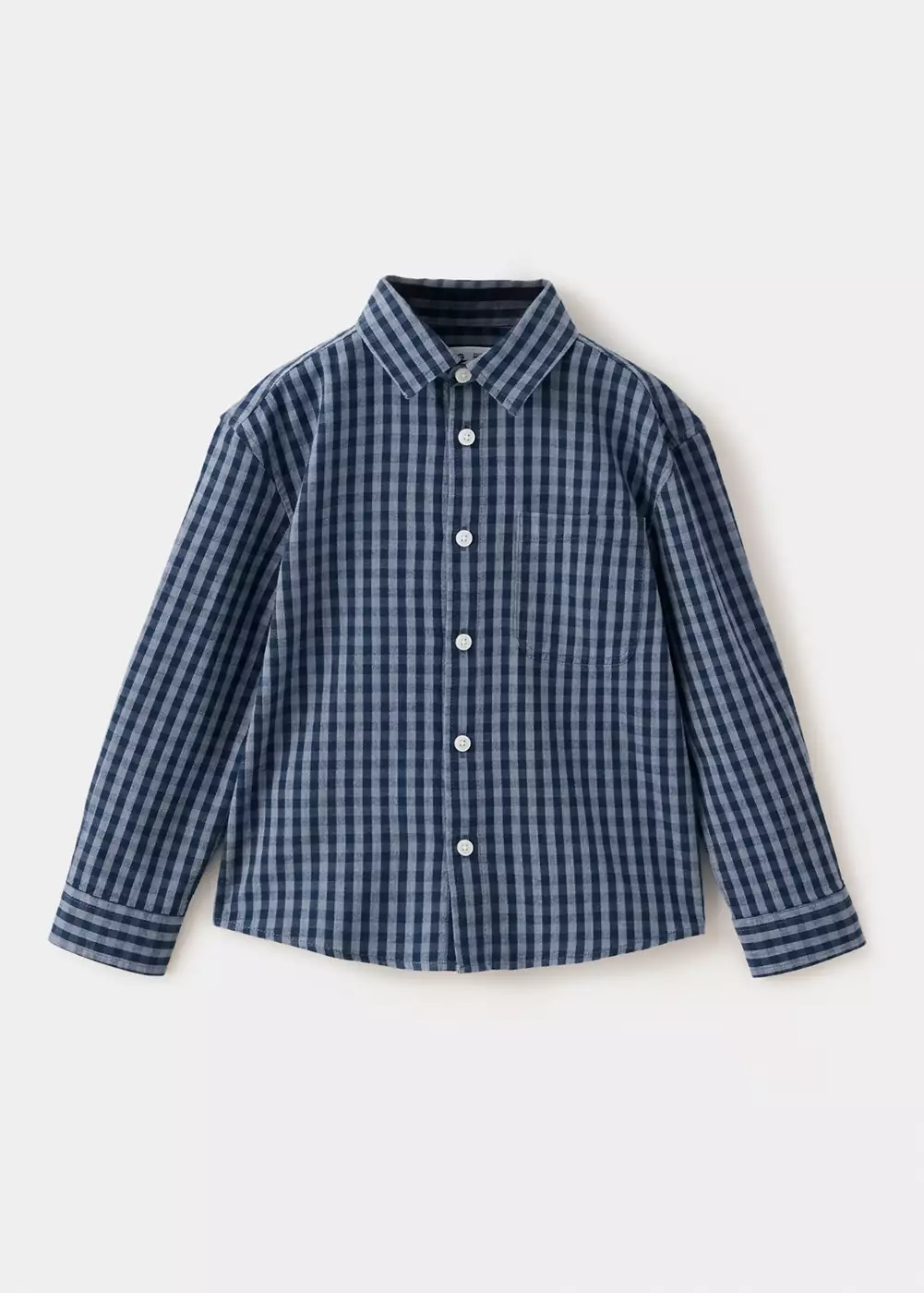Chemise 100% coton à carreaux, MANGO BABY