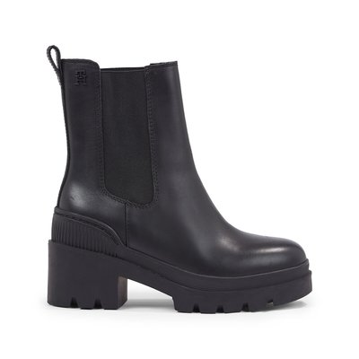 Leather Heeled Chelsea Boots TOMMY HILFIGER