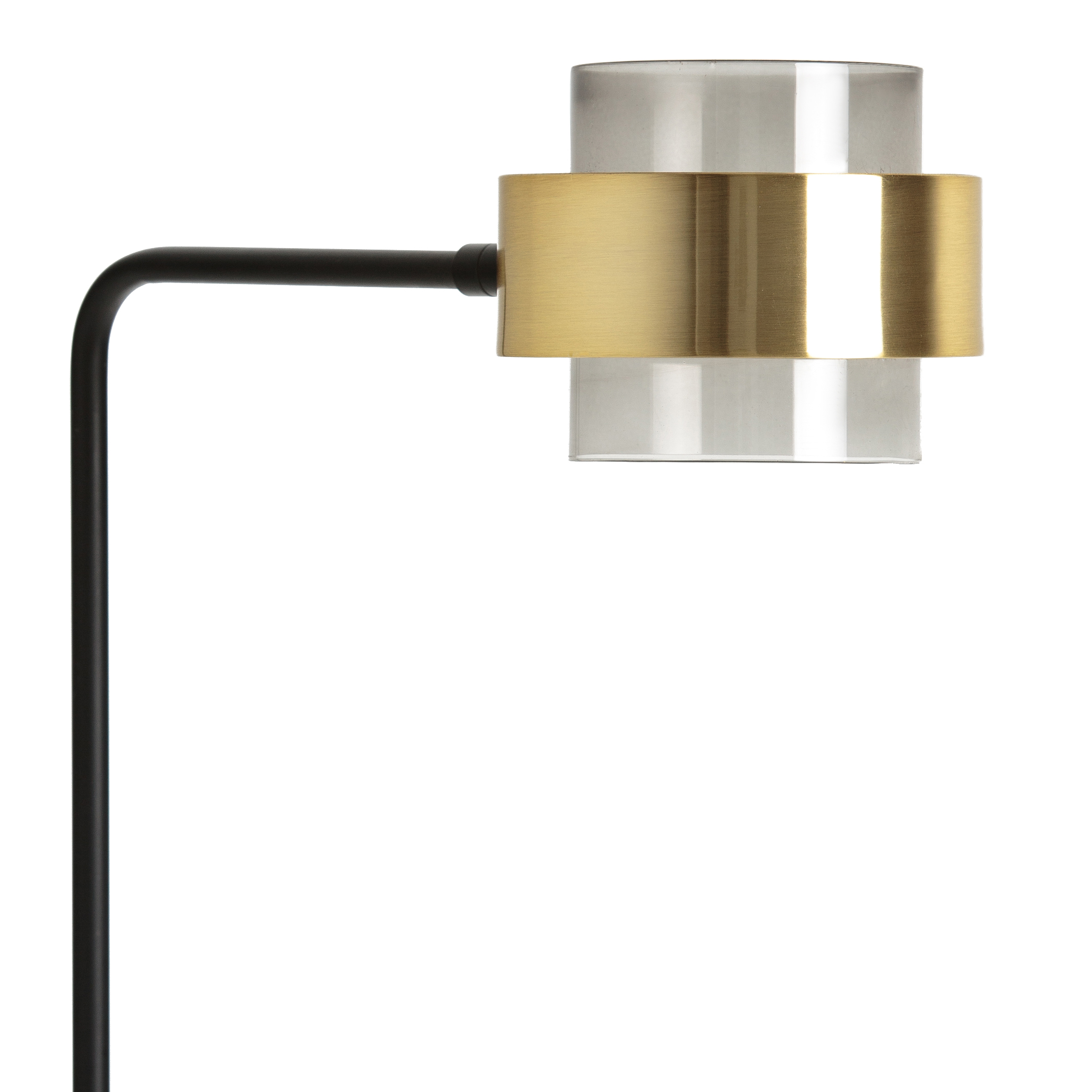 Botello metal & glass reading Redoute Interieurs floor arms La with lamp Redoute adjustable black/brass La 