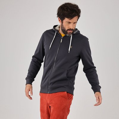 Zip-Up Hoodie in Cotton Mix OXBOW