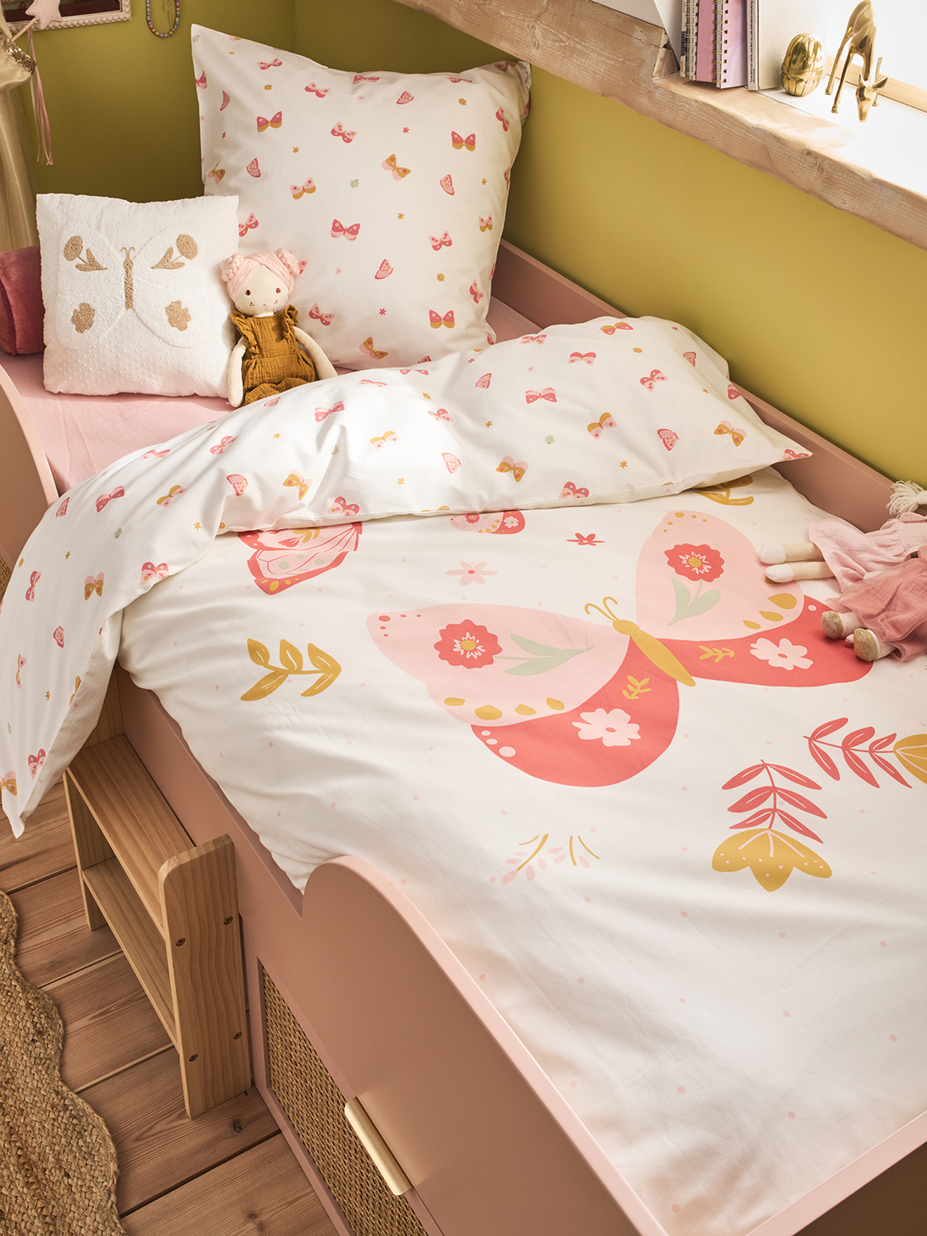 Parure housse de couette et taie d'oreiller ENVOLEE, VERTBAUDET