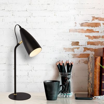 Black and Gold Deatil Spotlight Table Lamp SO'HOME
