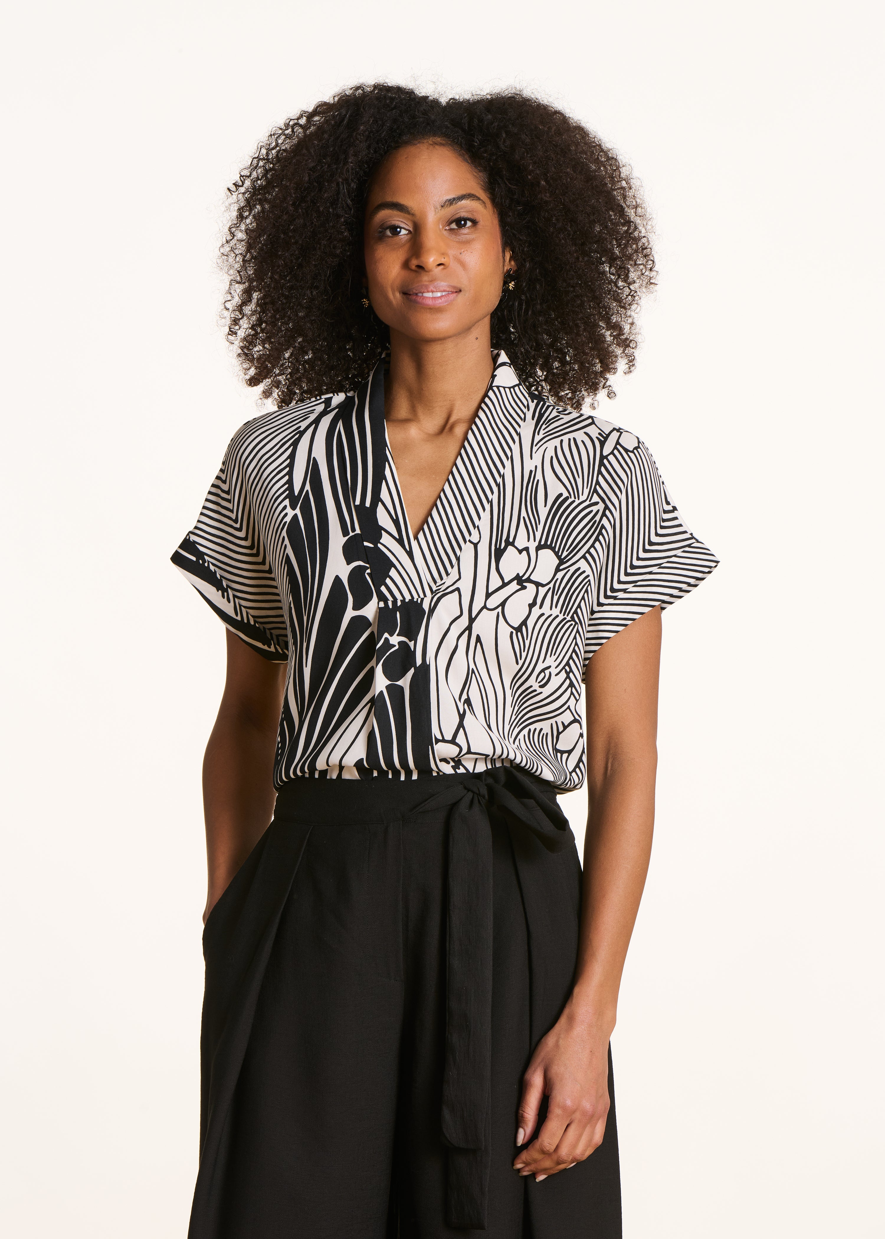 Top ample imprimé floral, LA FEE MARABOUTEE