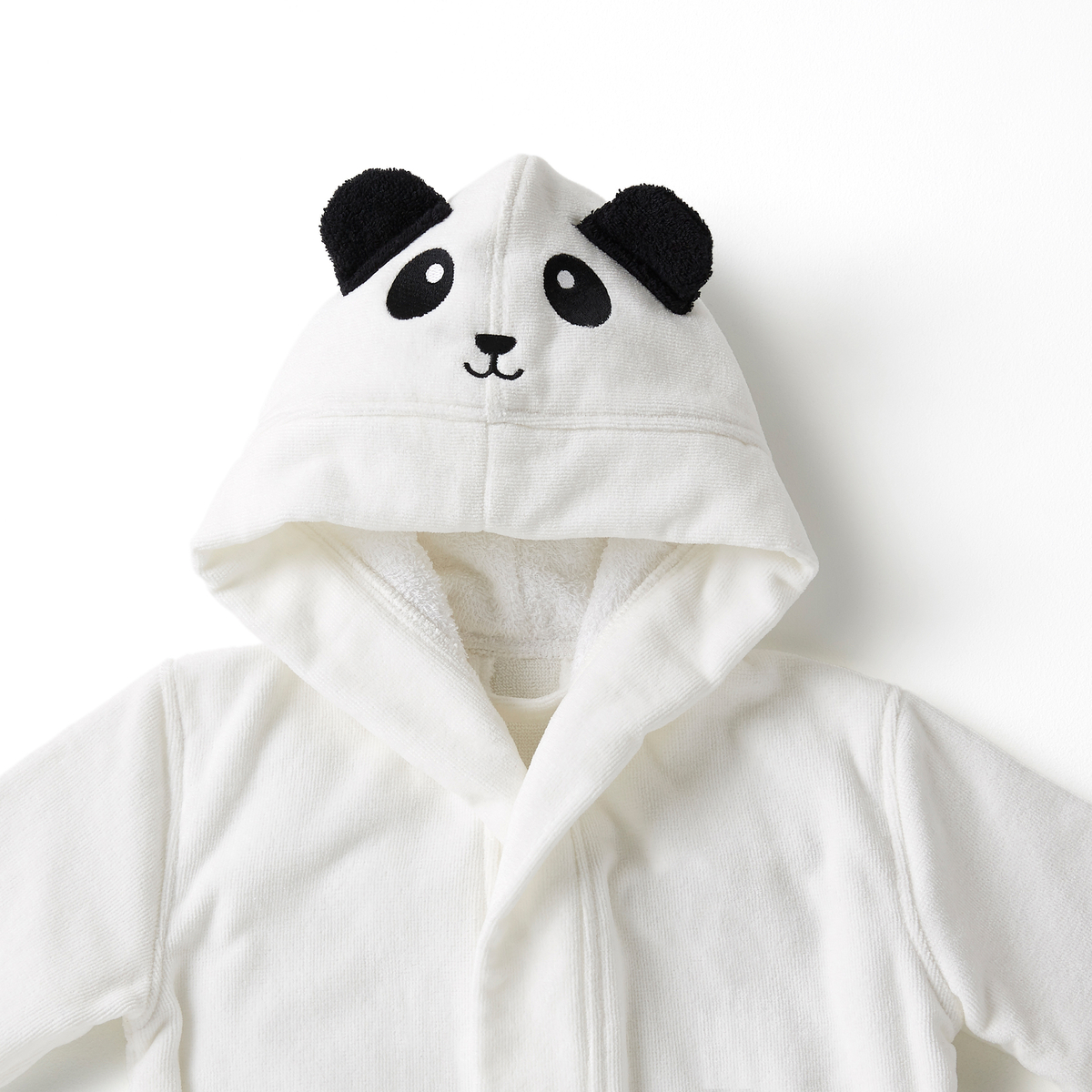 Product photograph of L O Panda Baby S Child S Hooded Bathrobe from La Redoute UK.