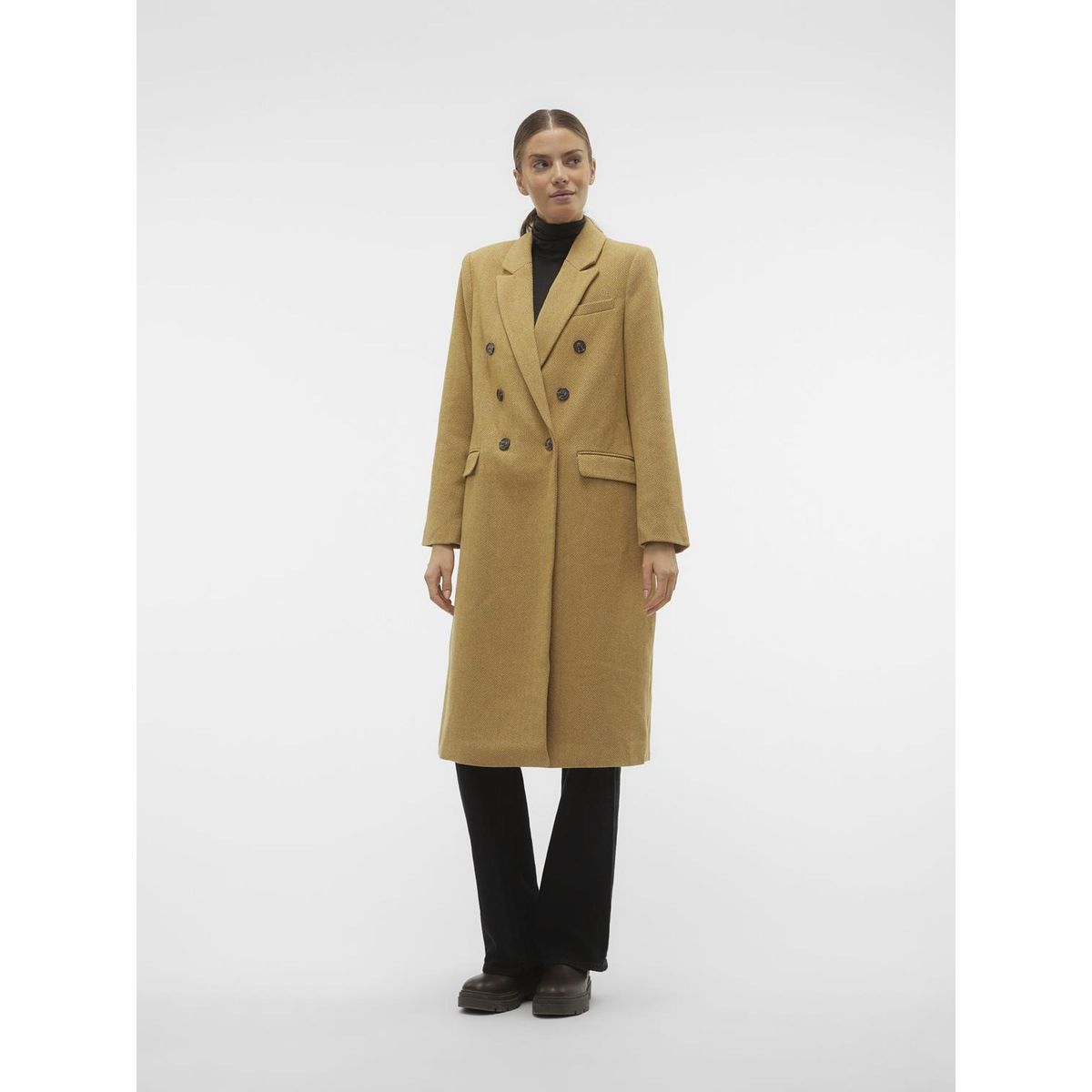 Manteau long jaune femme La Redoute