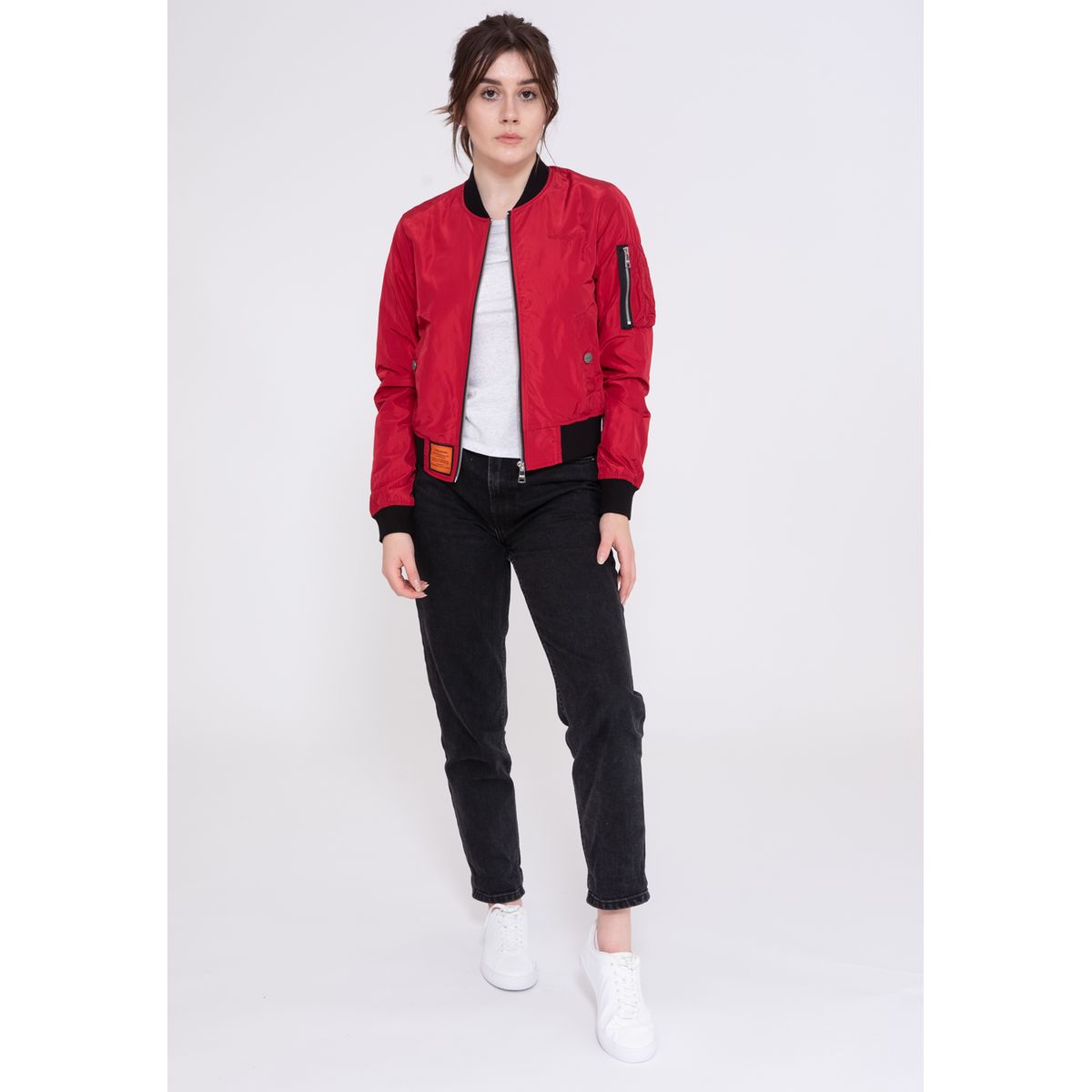 Bomber femme rouge hot sale