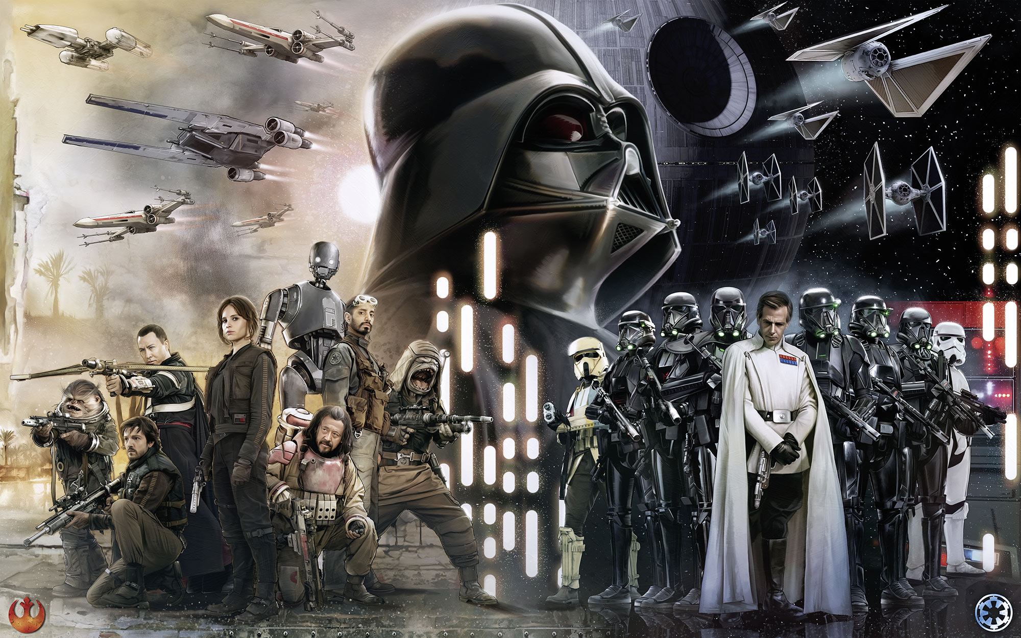 Papier peint Komar - Star Wars Collage - 400 x 250 cm, HEXOA