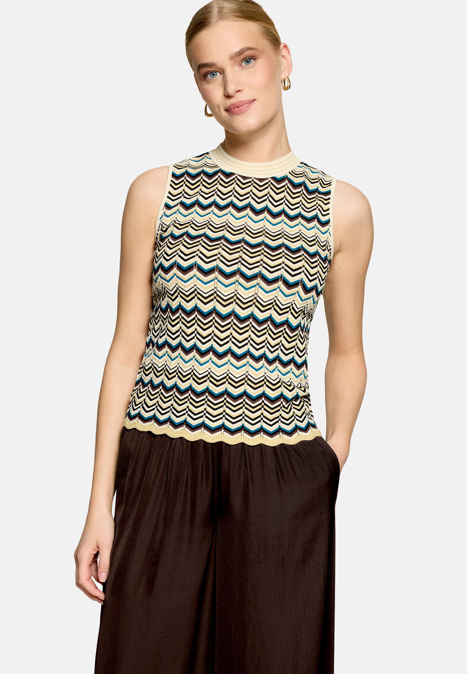 Top en maille à motifs, ZERO