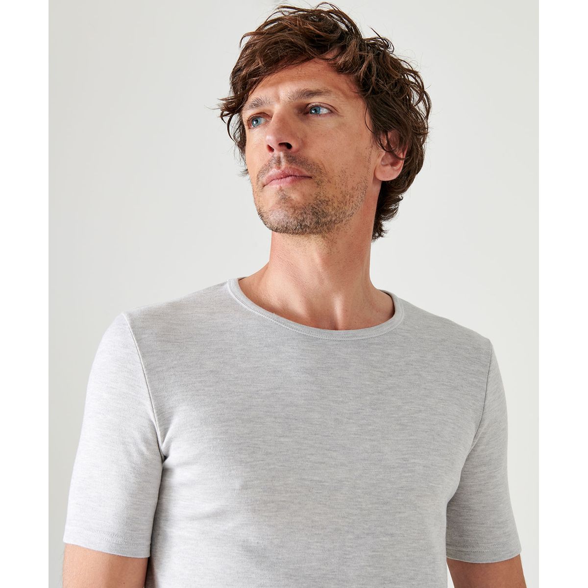 Damart Maille Interlock Thermolactyl T-shirt pour Homme Col Rond Manches Longues Certifié OEKO-TEX Degré de Chaleur 3 