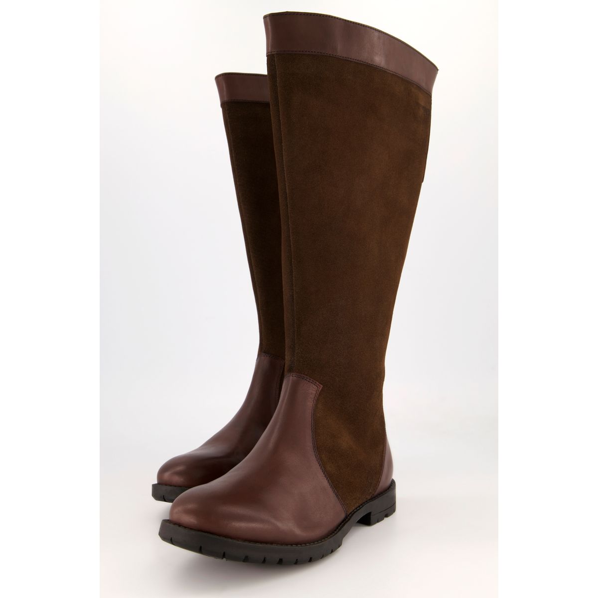 Bottes cuir mollet fort La Redoute