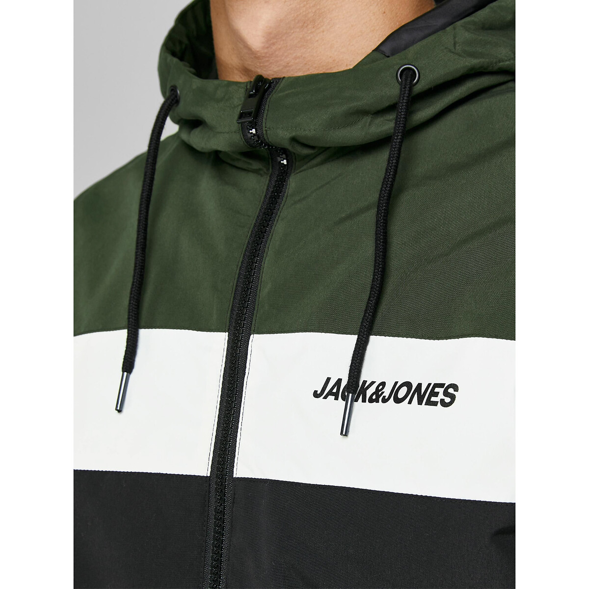 Giubbotto con cerniera e cappuccio rush blocking Jack & Jones