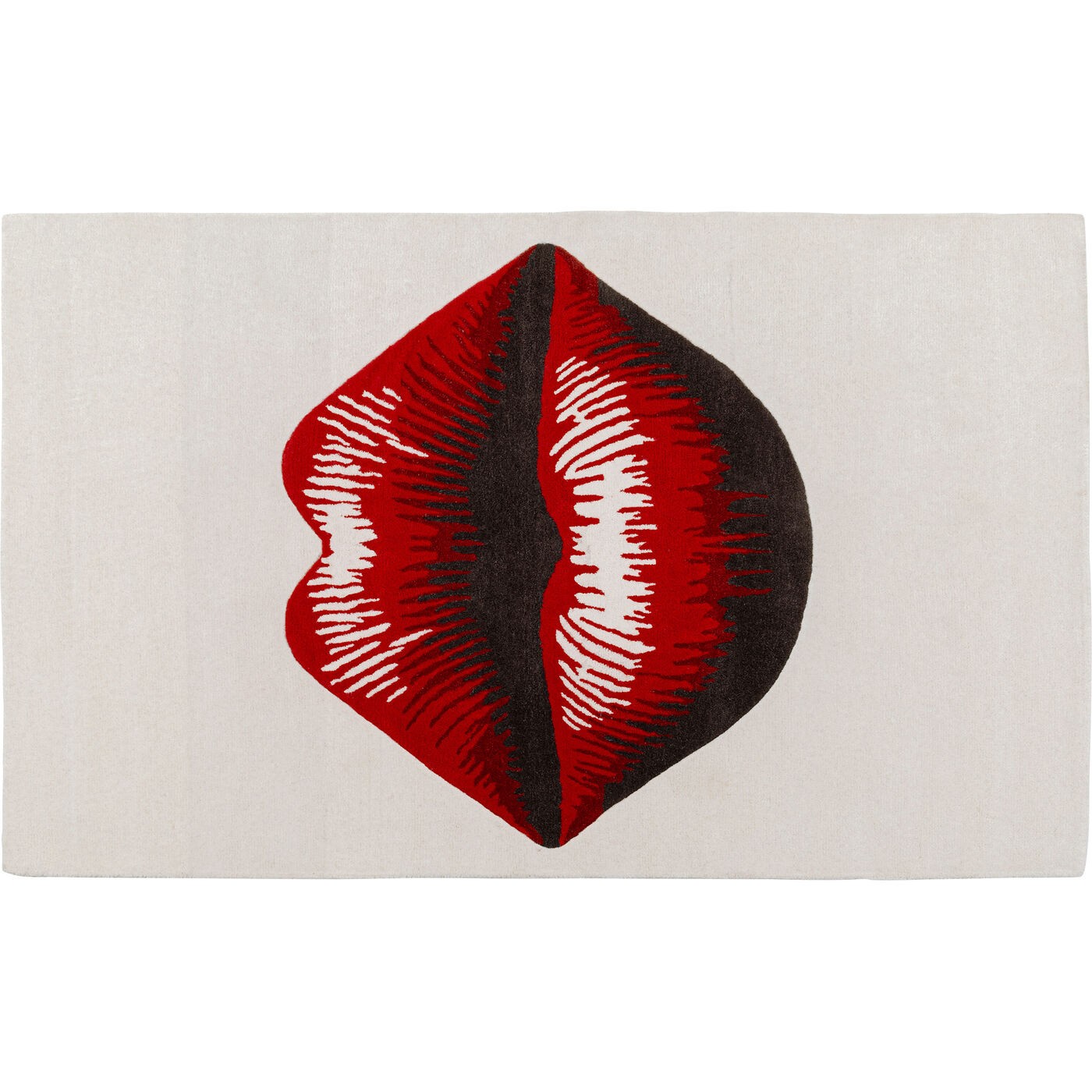 Tapis lèvres en coton et viscose, KARE DESIGN