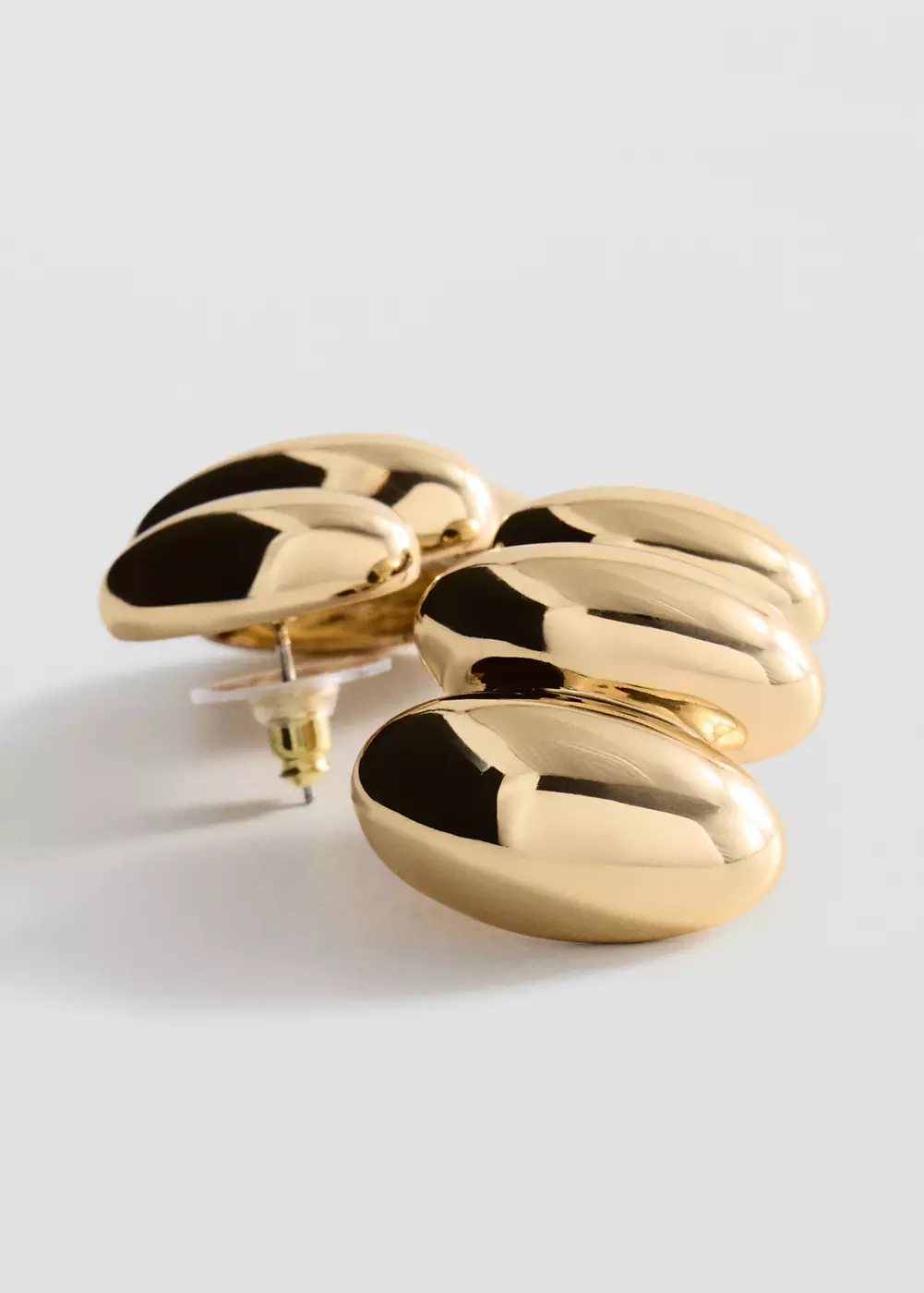 Boucles d’oreilles longues ovales, MANGO