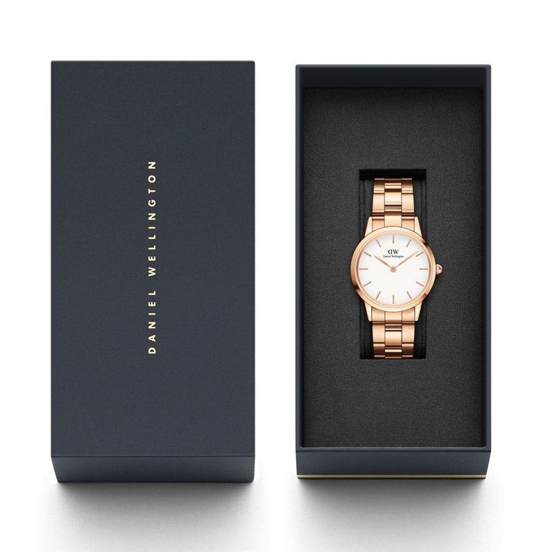 Montre analogique iconic dor rose blanc dor rose Daniel