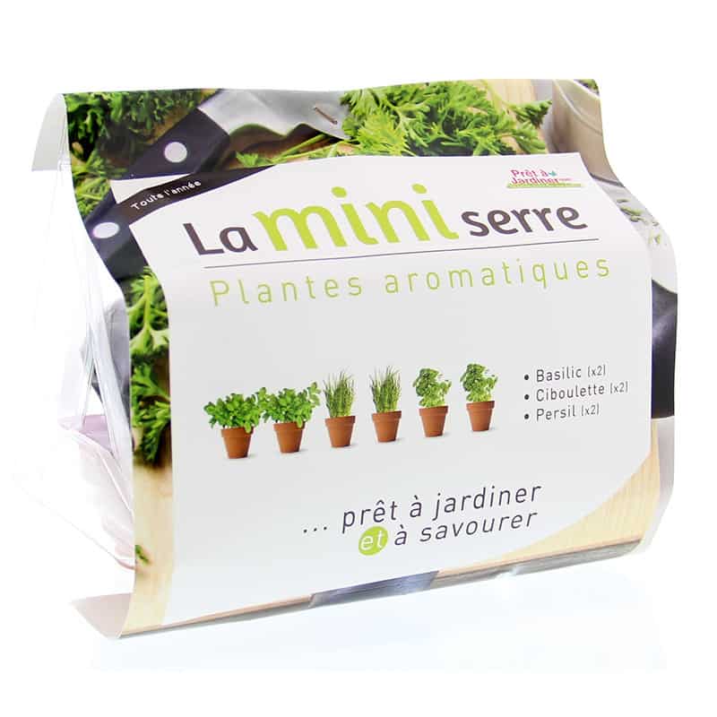 Mini serre herbes aromatiques, PRET A JARDINER