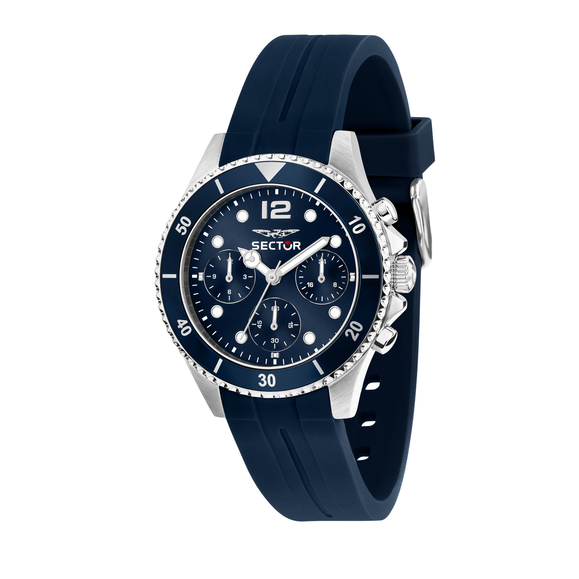 Montre analogique en acier, silicone 230, SECTOR NO LIMITS