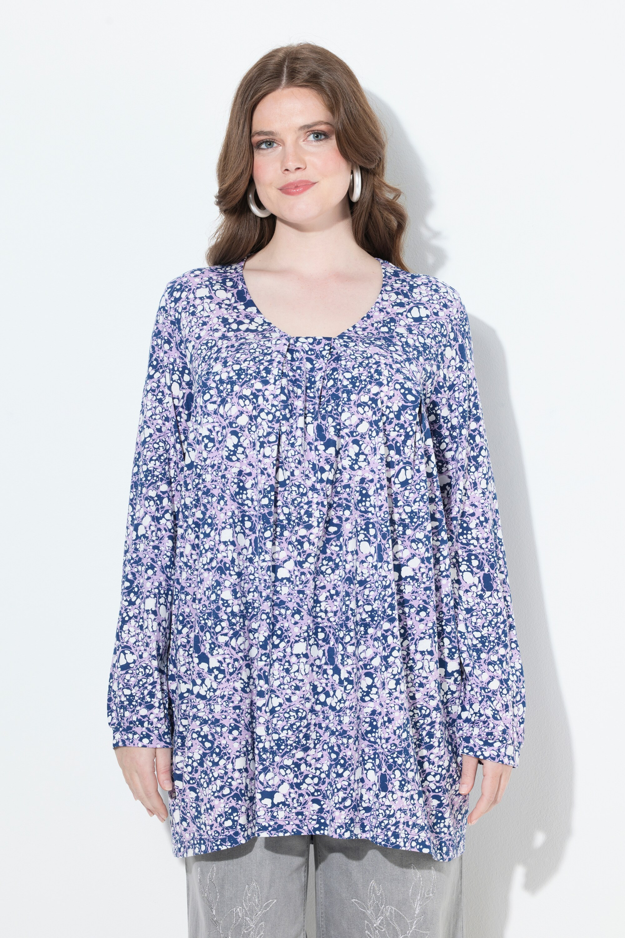 Blouse avec plis fantaisie, ULLA POPKEN