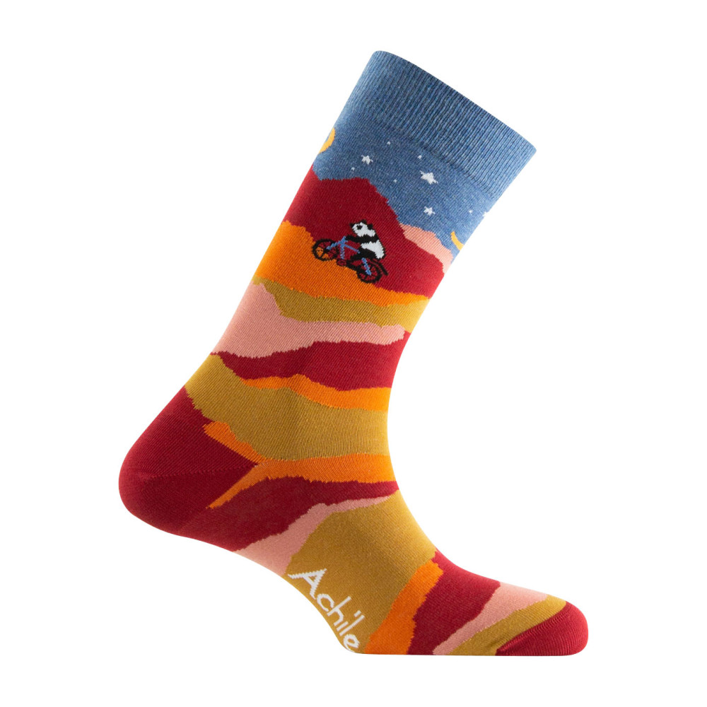 Mi-Chaussettes Fantaisie Homme 'Panda Star' Coton mélangé, ACHILE