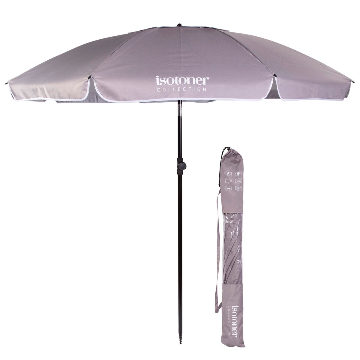 parapluie résistant vent noir et turquoise