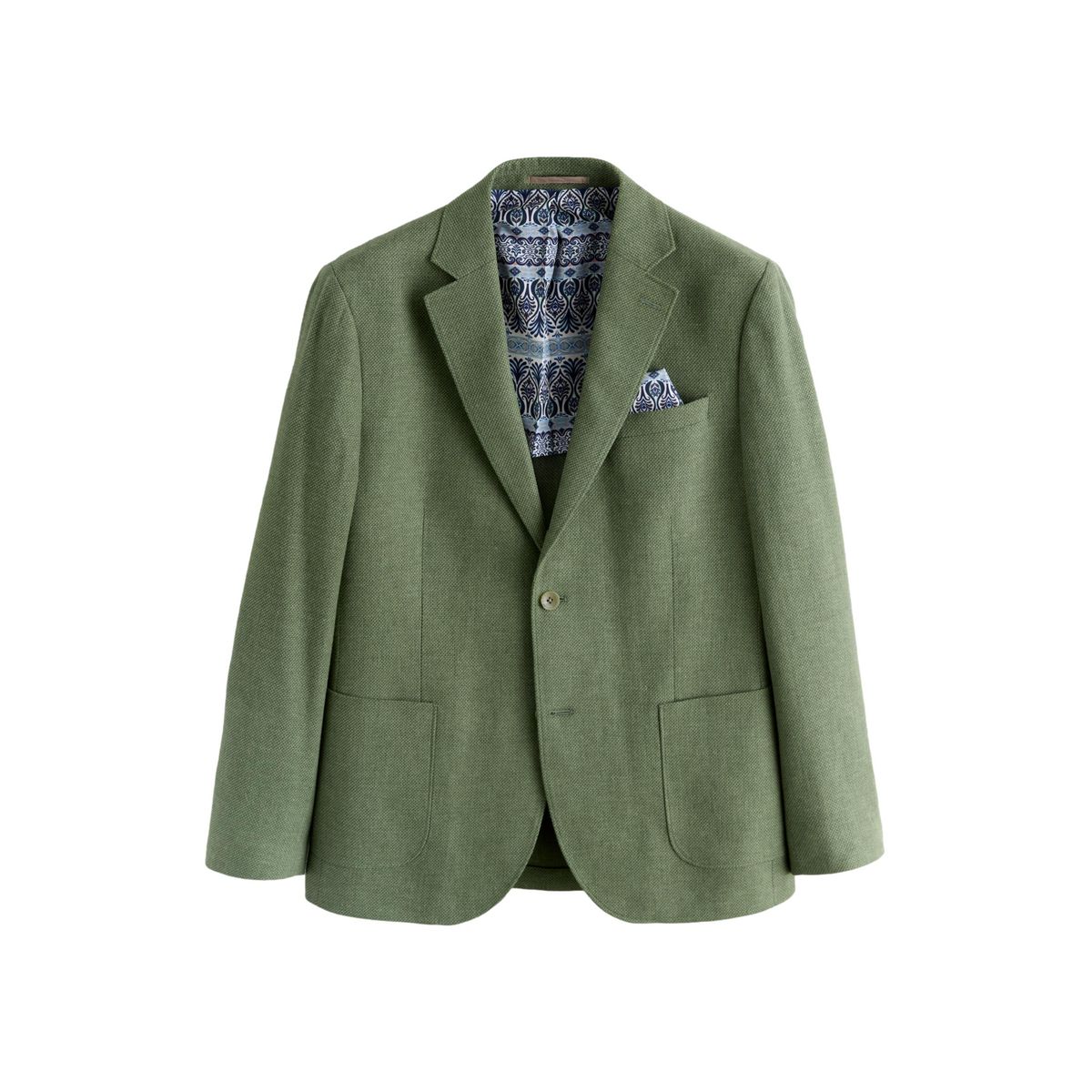Blazer texturé en mélange de lin, NEXT