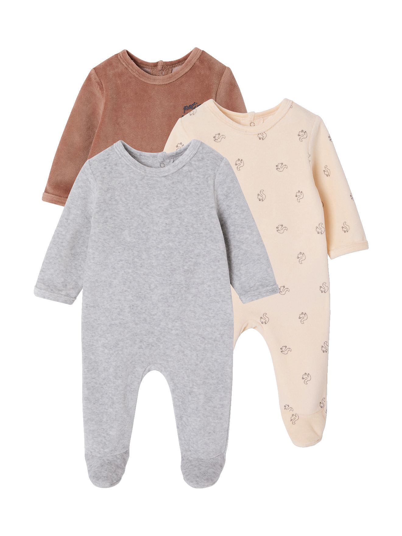 Lot de 3 dors bien ouverture dos, VERTBAUDET