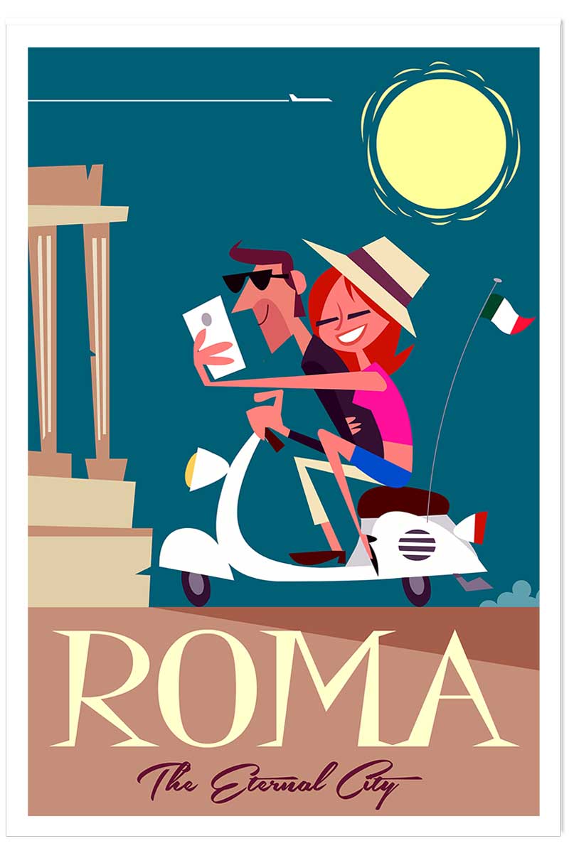 Affiche Voyage en amoureux, HEXOA