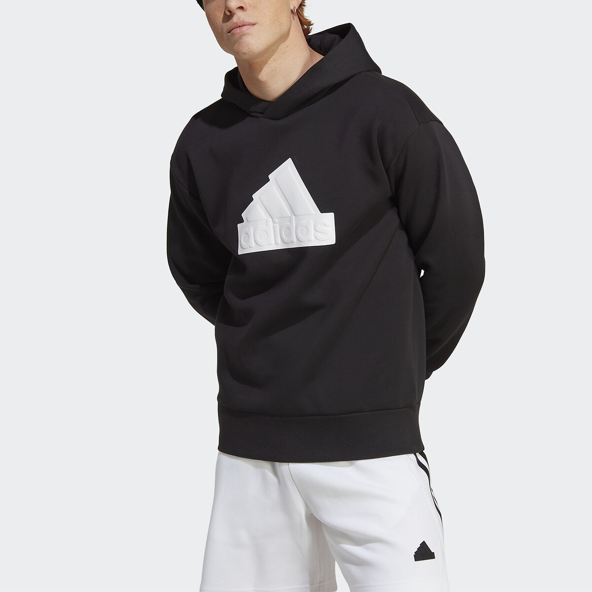 Sweat à capuche logo en relief, ADIDAS SPORTSWEAR