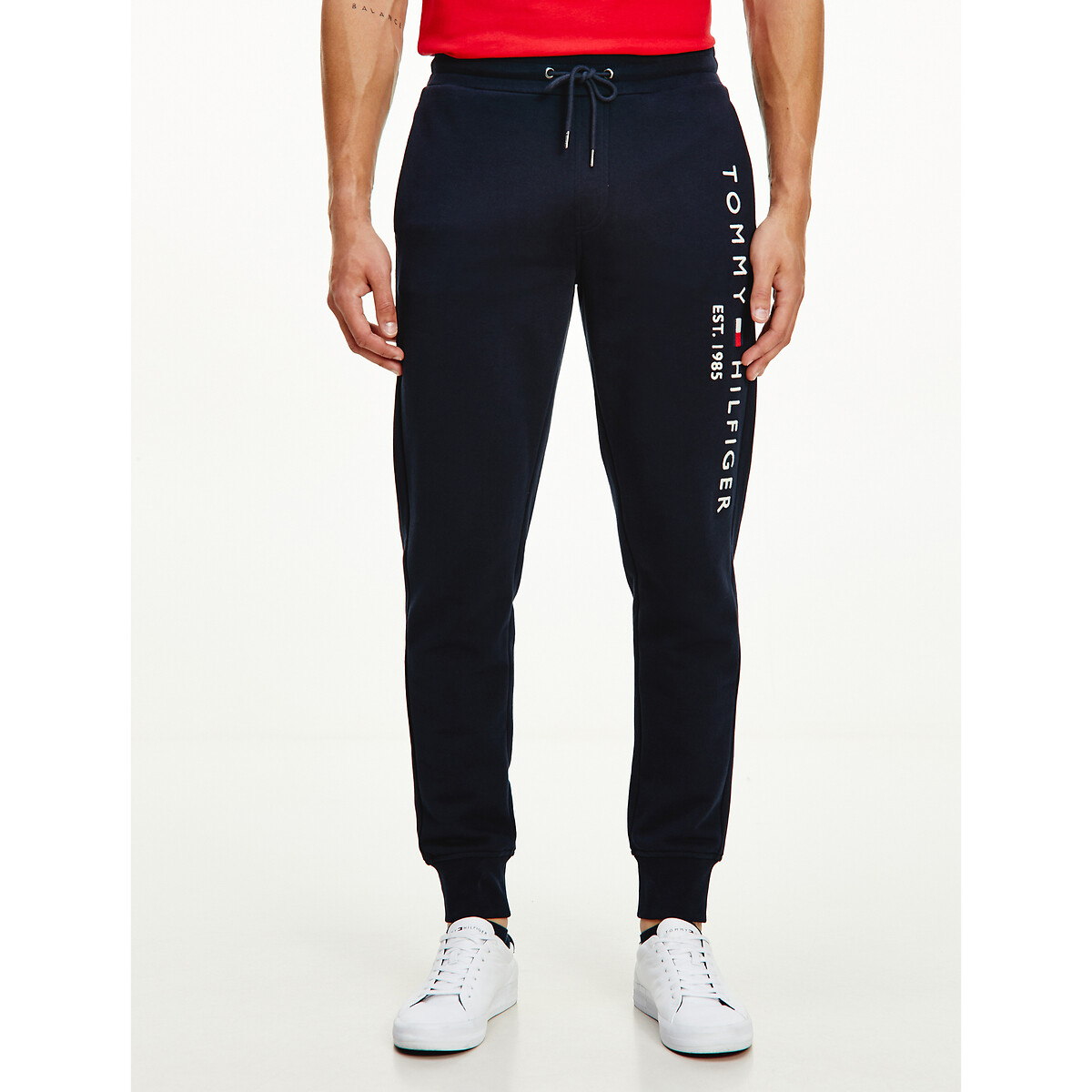 Image of Tommy Logo Cotton Joggers