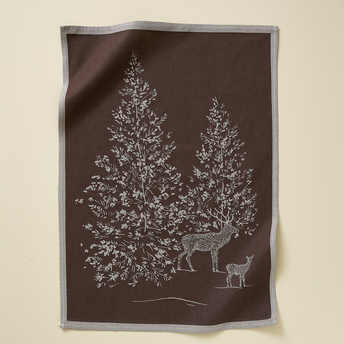Torchon jacquard Trésor des forêts ma, SYLVIE THIRIEZ