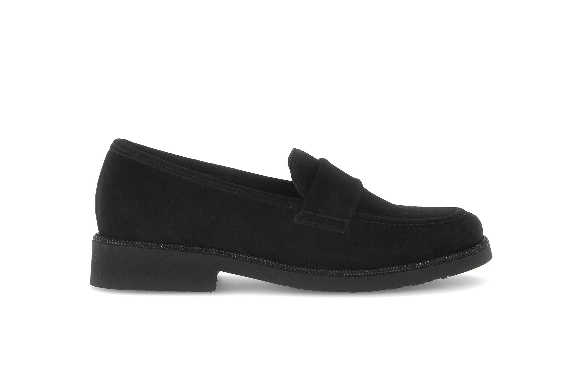 Mocassins en cuir à talon décroché, GABOR
