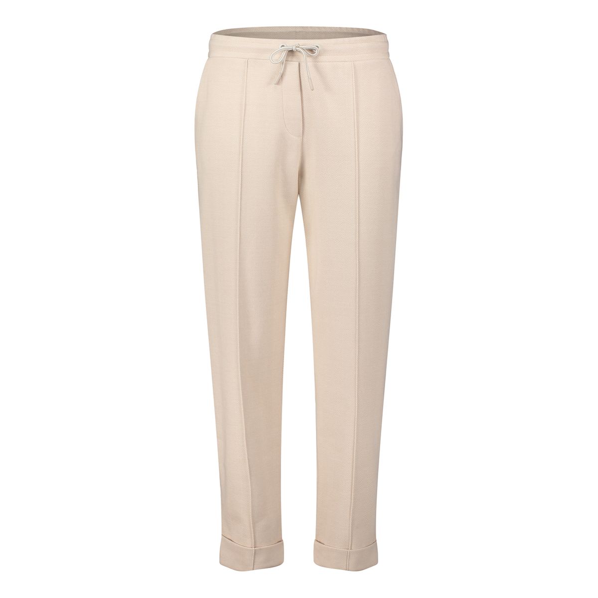 Pantalon taille haute ceinture à top nouer