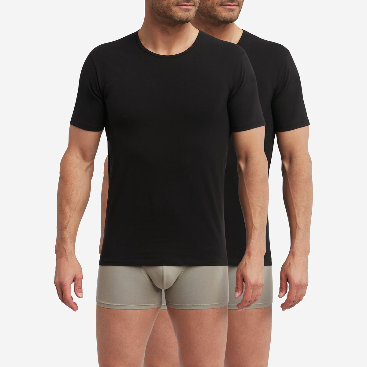 Lot de 2 t-shirts col rond Regul'Activ, DIM