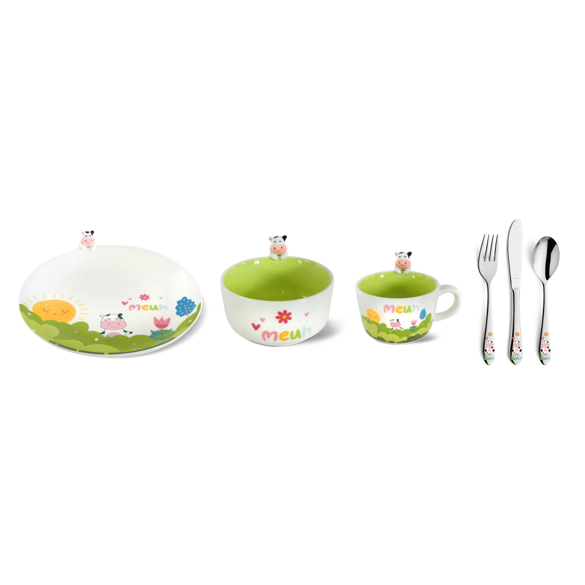 Coffret de vaisselle 6 pièces pour enfant - MOONA, MEDARD DE NOBLAT