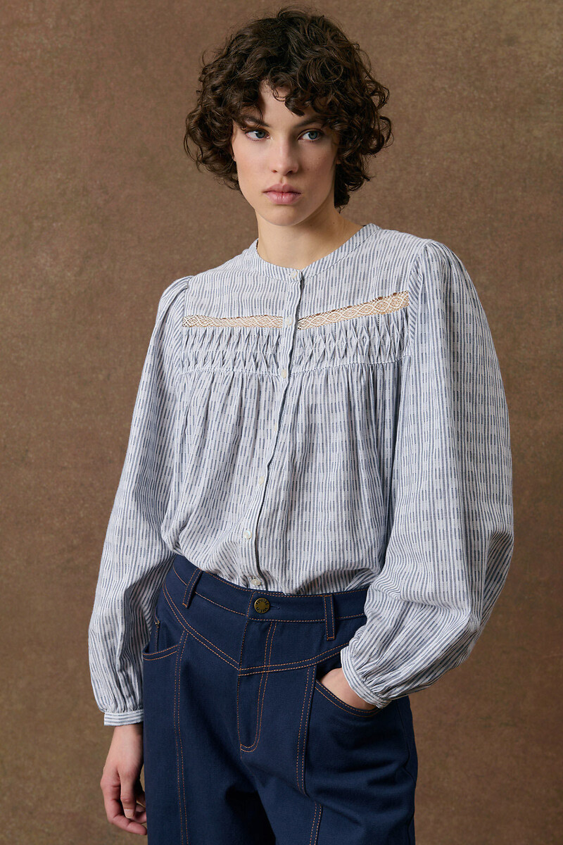 Blouse col rond rayée, JALLY, LOUISE MISHA