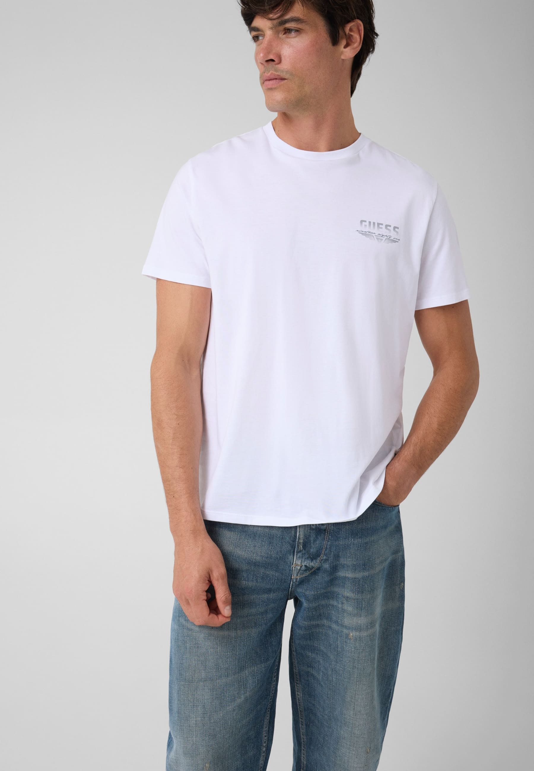 T-Shirt Avec Logo Imprimé, GUESS