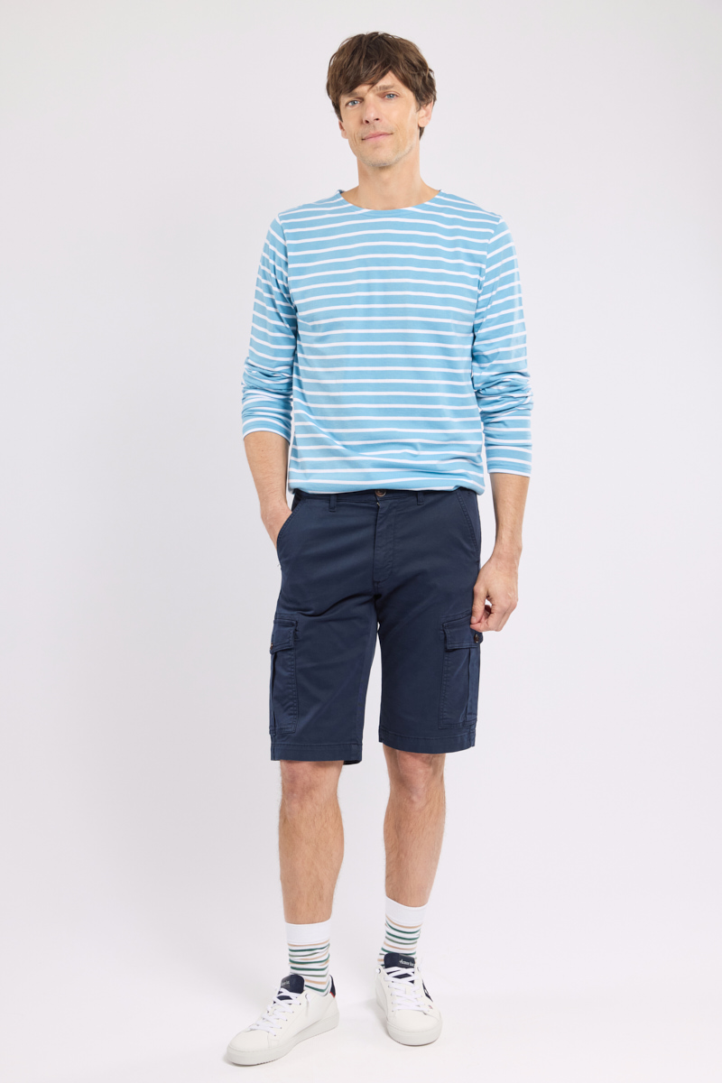 Bermuda cargo en coton, ARMOR-LUX