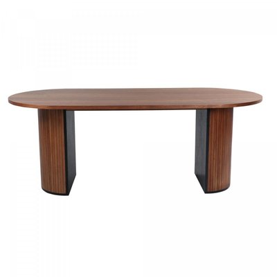 Table à manger 200cm ovale en bois pieds design BRITNEY MEUBLES & DESIGN