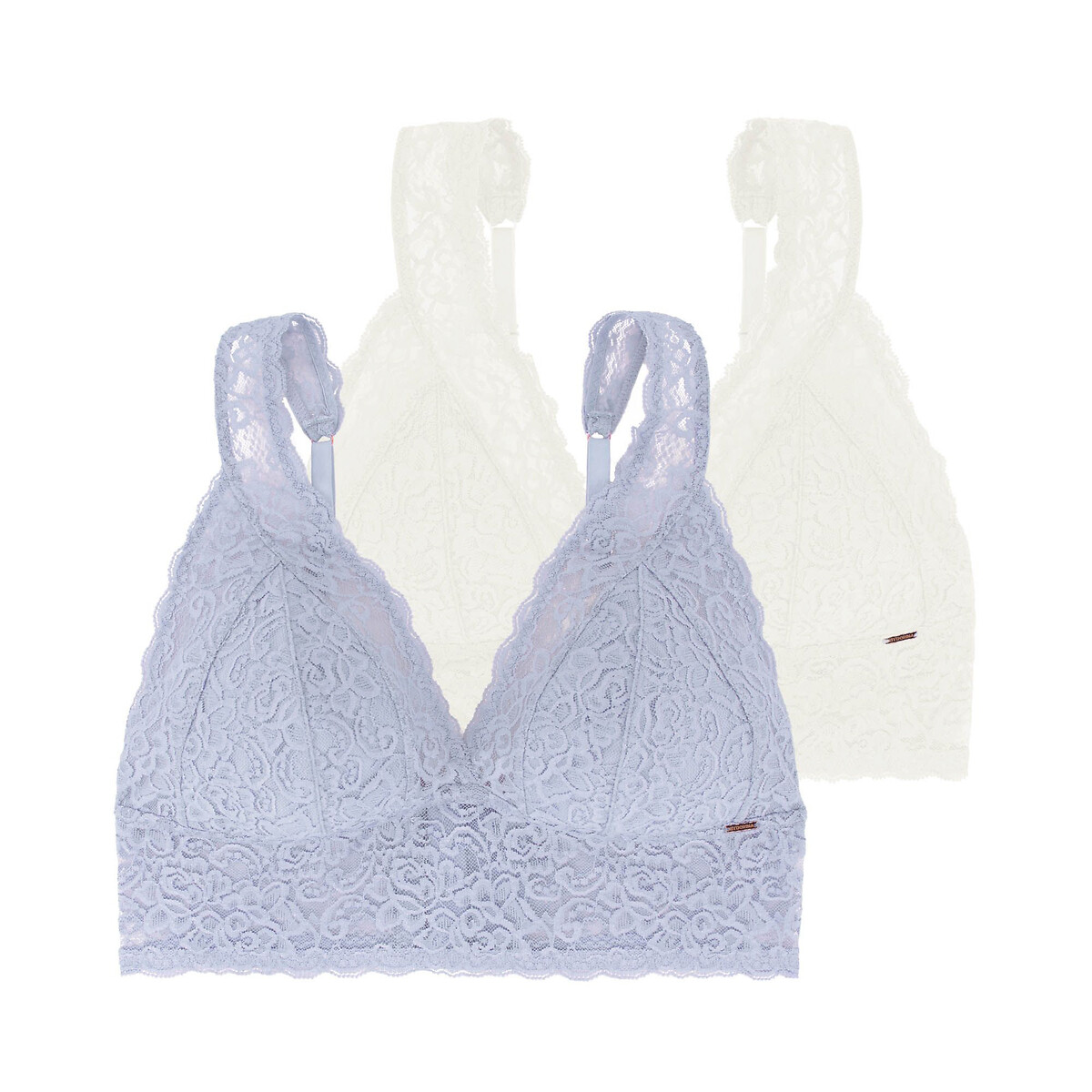 Image of Pack of 2 Lana Recycled Triangle Bras in Lace
