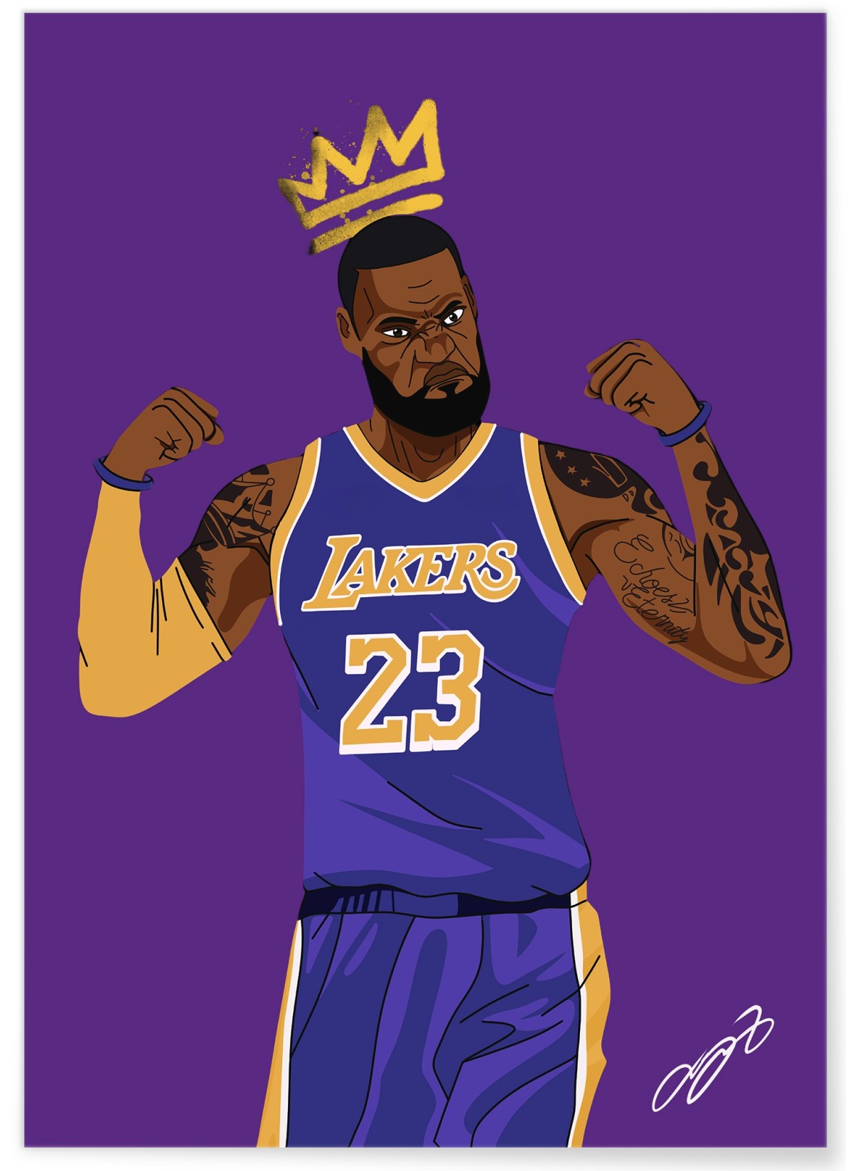 Affiche LeBron James - King James, L'AFFICHERIE