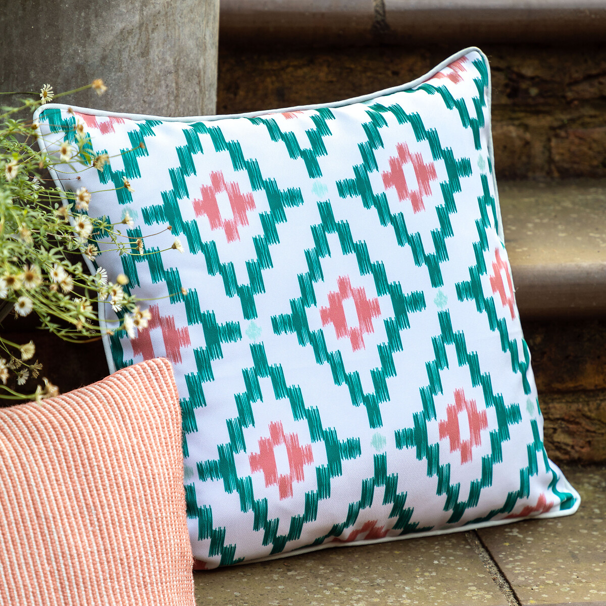 Amaya Geo Printed Filled Cushion, SO'HOME