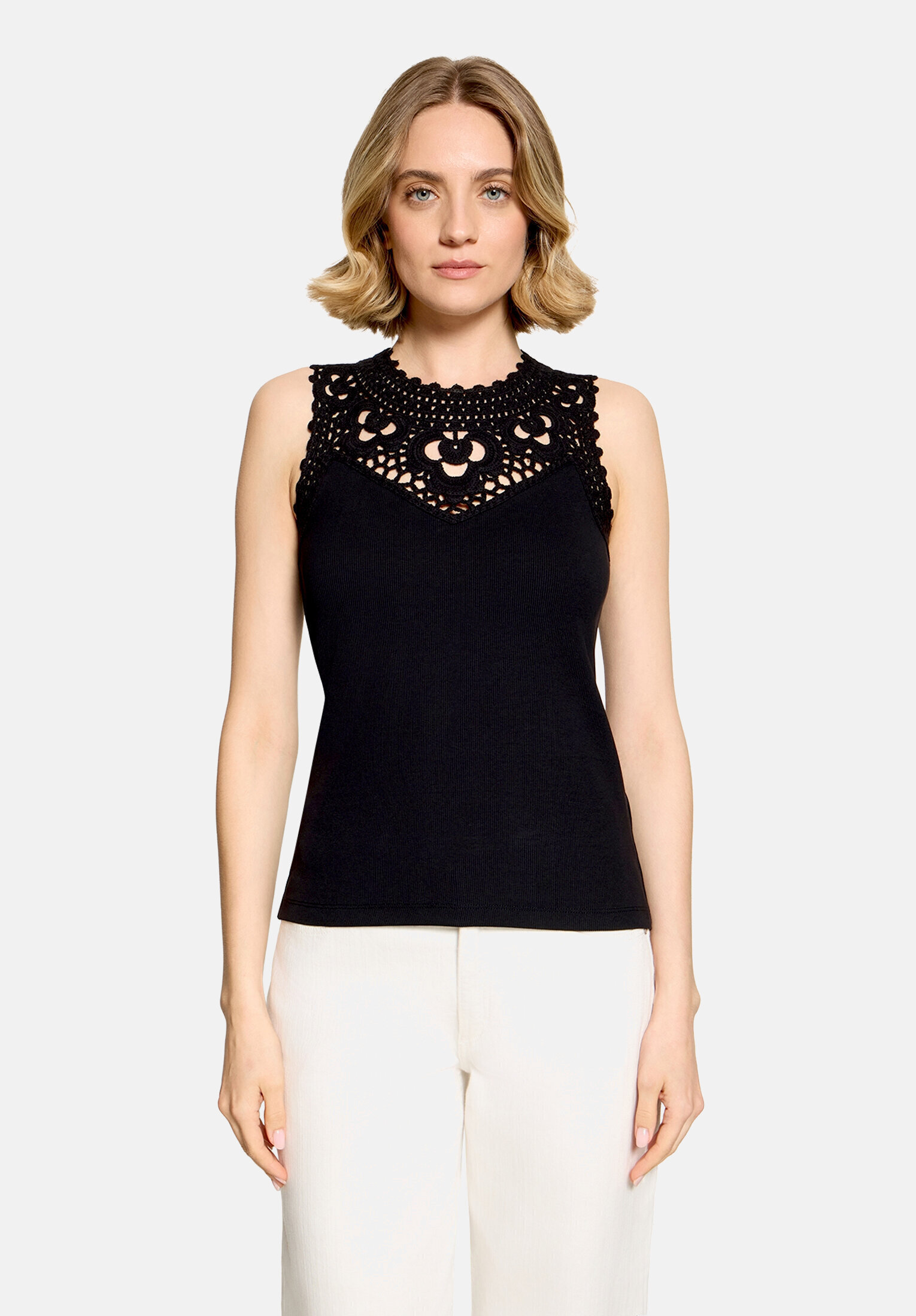 T-shirt patchwork sans manches, BETTY & CO