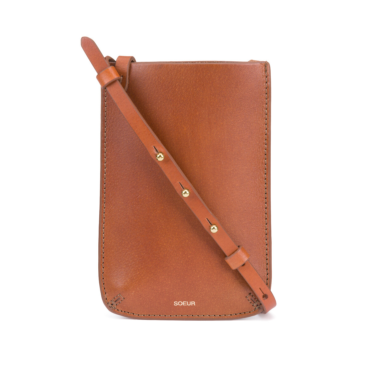 Noe Mobile Phone Pouch in Leather