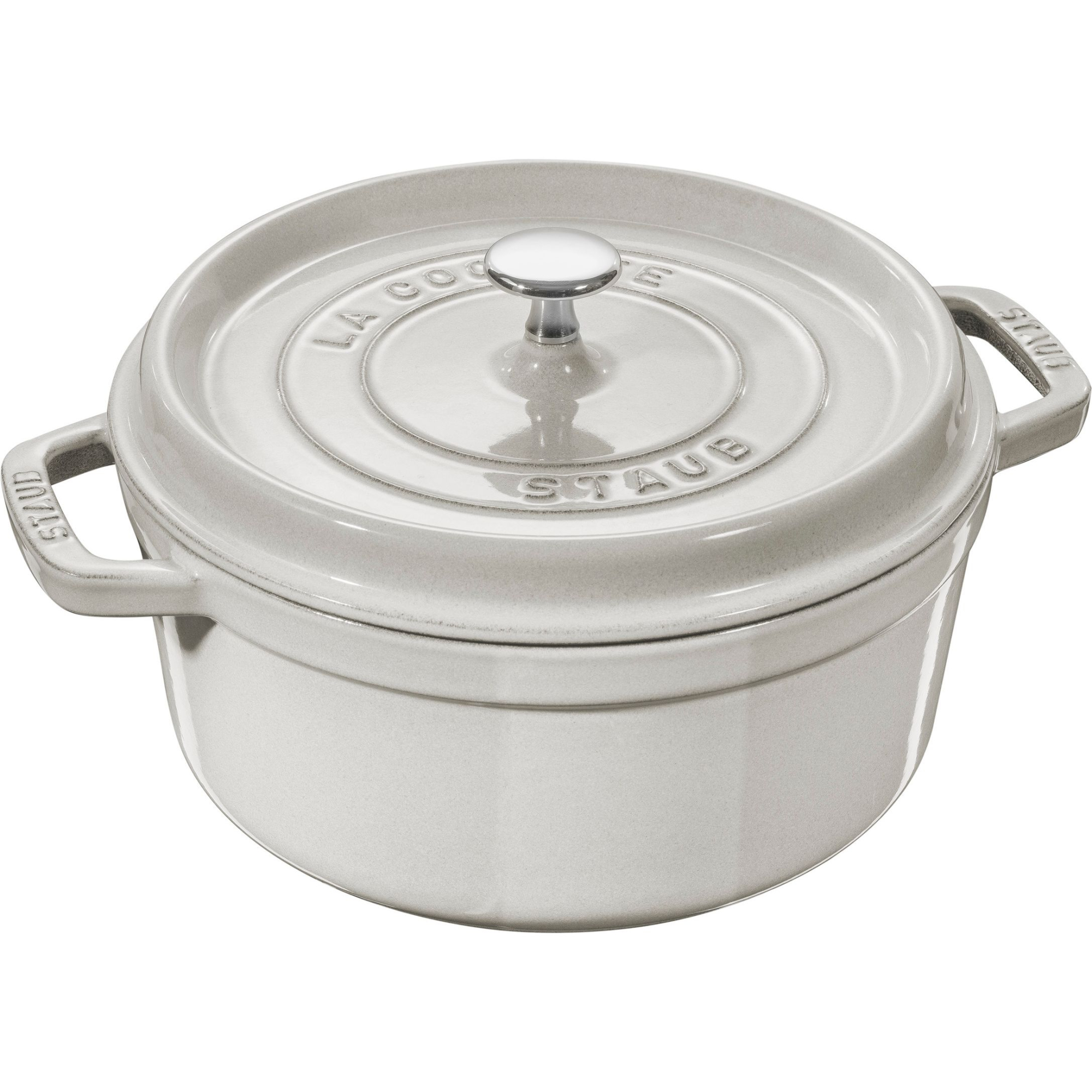 Cocotte ronde 20 cm Truffe blanche, STAUB