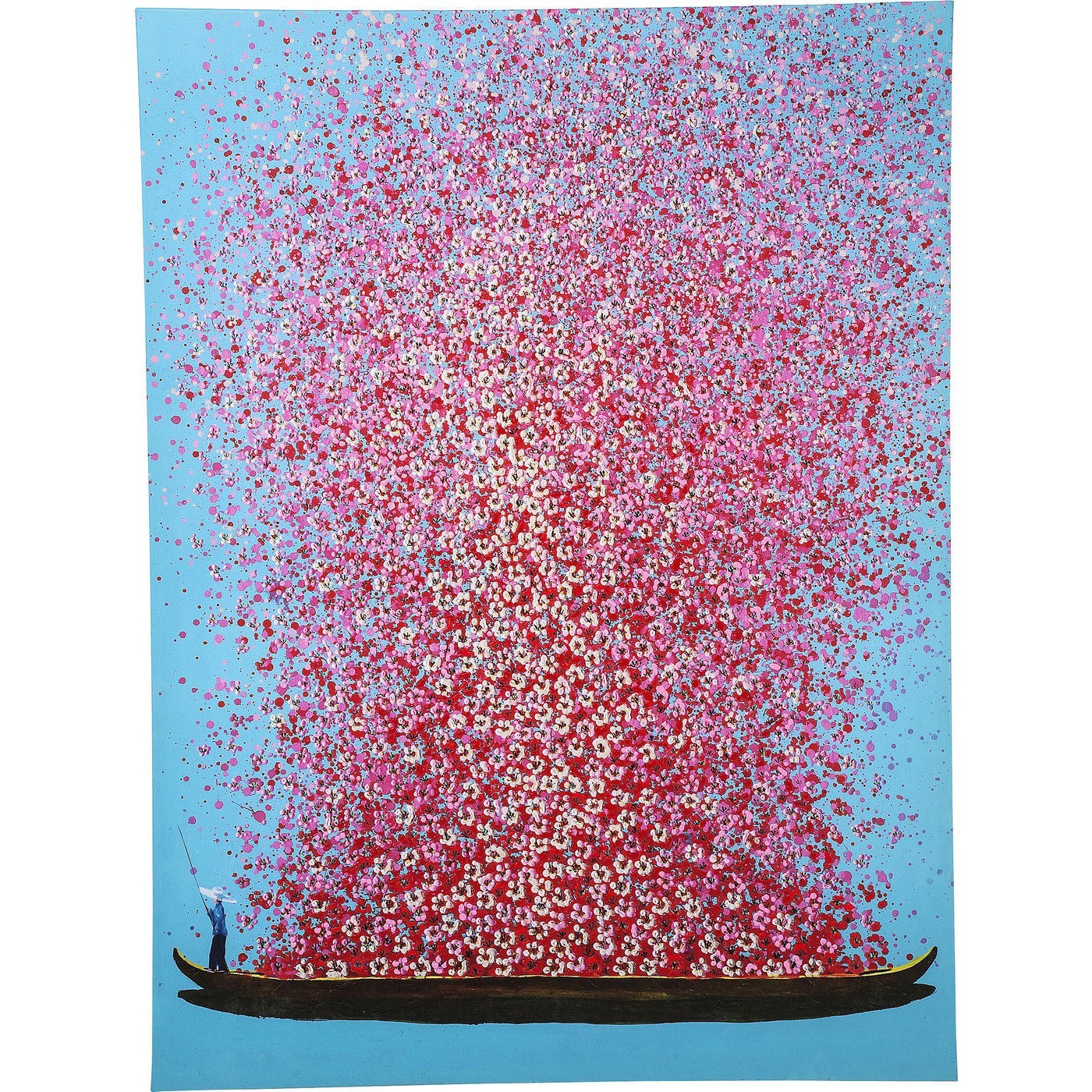 Tableau fleurs pirogue, TOUCHED, KARE DESIGN