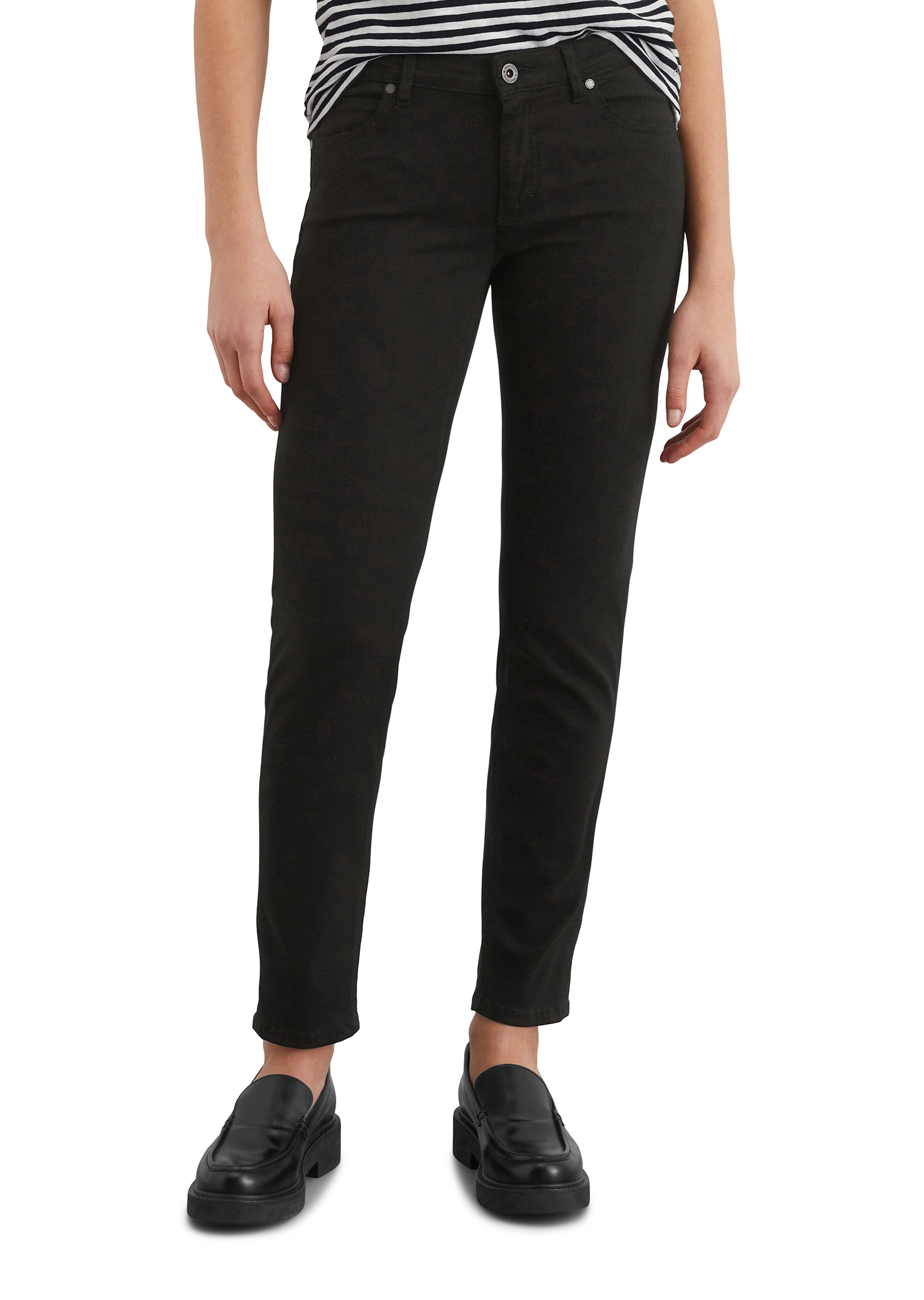 Pantalon modèle Lulea slim en mélange de lyocell et de coton, MARC O'POLO